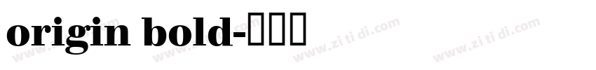 origin bold字体转换